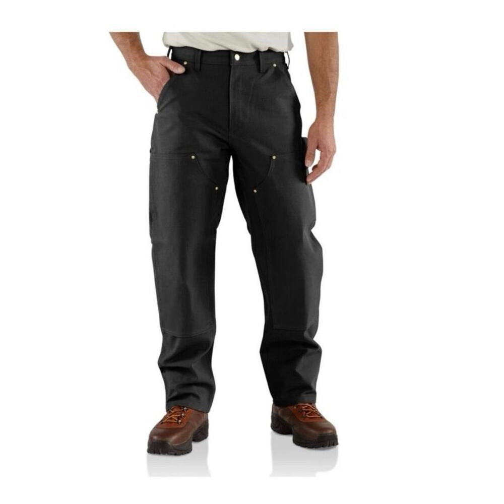 Carhartt Men’s Duck Canvas Pants Black Sz 50X30 Loose Fit B01-BLK Made In USA